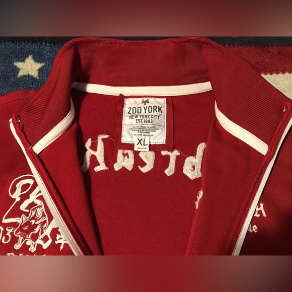 NWOT Vintage 90s ZOO YORK NYC UNBREAKABLE Track Jacket XL Rlpc Supreme Skate Max - Picture 6 of 16